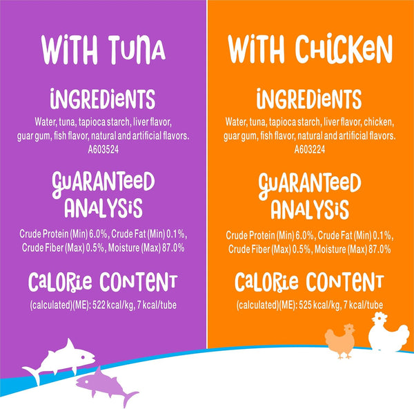 Purina Friskies Lil' Lickables with Chicken or Tuna Variety Pack Lickable Cat Treats - 5 Oz. (Pack of 10)5