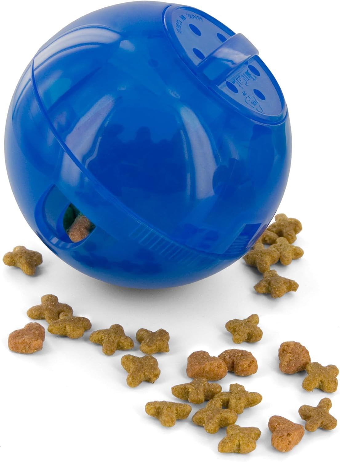 petsafe-slimcat-feeder-ball-cat-toy-blue-interactive-puzzle-game-for-your-cat-adjustable-openings-control-portion-feed-speed-slows-fast-eaters-improve-digestion