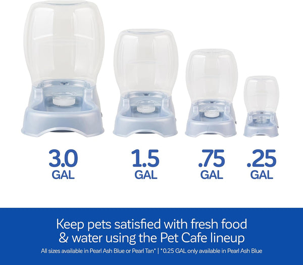 Petmate Pet Cafe Cat and Dog Gravity Water Dispenser - Water Bowl for Cats and Dogs, USA Made, 0.75 GAL, Pearl Gray6
