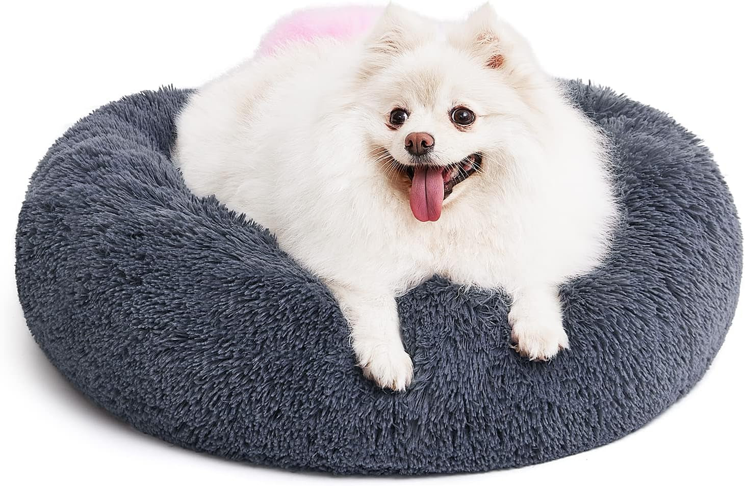 mixjoy-orthopedic-dog-bed-comfortable-donut-cuddler-round-pet-beds-ultra-soft-washable-dog-and-cat-cushion-20-23-30-23-brown