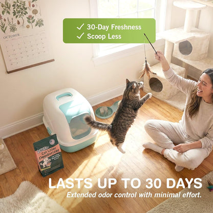 Sprinkle & Sweep: Litter Box Deodorizer - 8Oz Bag - Cat & Kitten Home Odor Neutralizer, Ultra-Absorbent Formula, Non-Toxic & Safe, Pet Smell Control5
