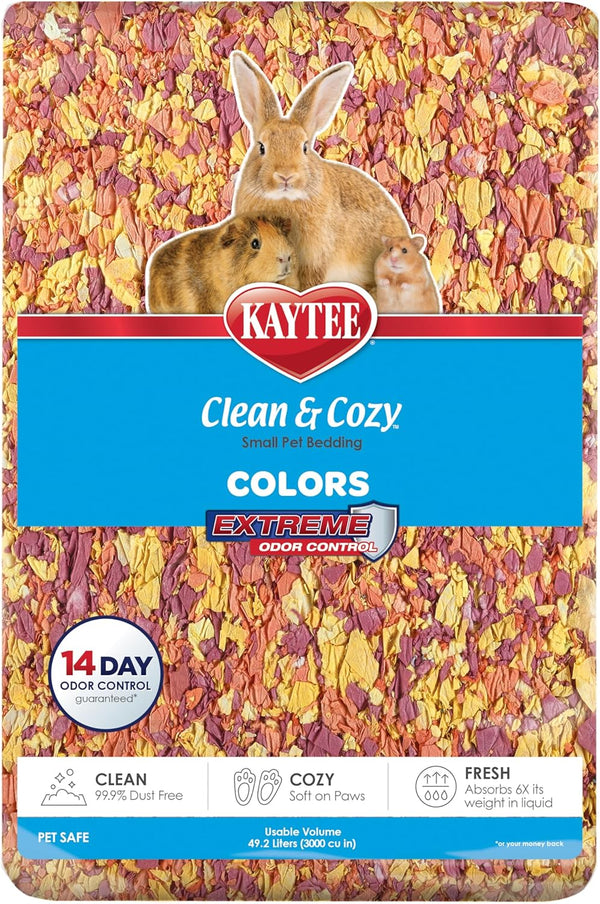 Kaytee Clean & Cozy Colors, Small Animal Bedding with Extreme Odor Control, Kaleidoscope, 24.6 Liters15