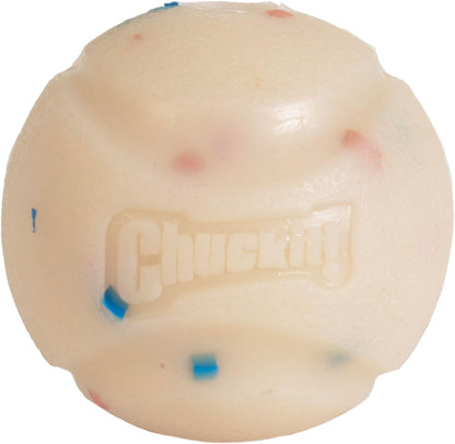 Chuckit! Birthday Fetch Ball, Medium (2.5 Inch Diameter), for Dogs 20-60 Lbs, Pack of 12