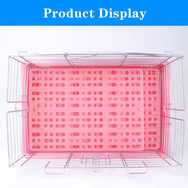 Lyellfe 12 Pack Plastic Rabbit Cage Mat with Snap Joint | Durable Rabbit Floor Mat, Foot Resting Pads for Pet Cats Dogs Bunny, Assorted Colors5