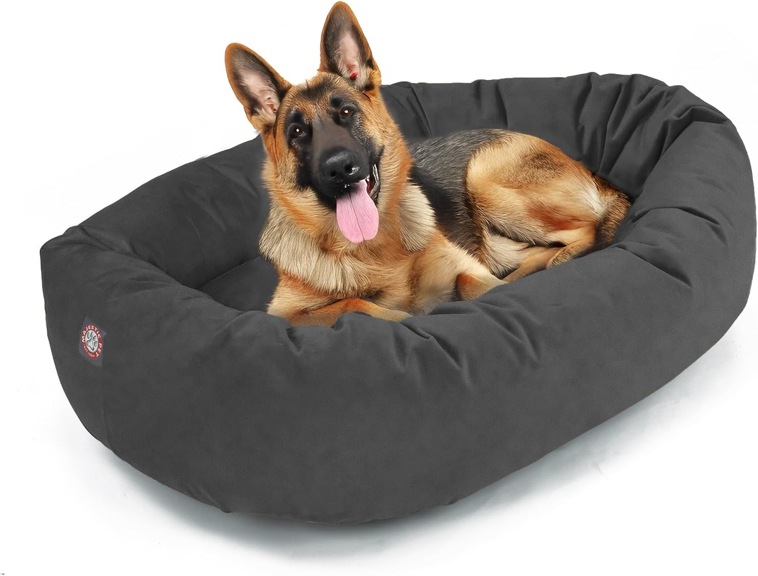 majestic-pet-32-inch-suede-calming-dog-bed-washable-cozy-soft-round-dog-bed-with-spine-support-for-dogs-to-rest-their-head-fluffy-donut-dog-bed-32x23x7-inch-round-pet-bed-medium-sage