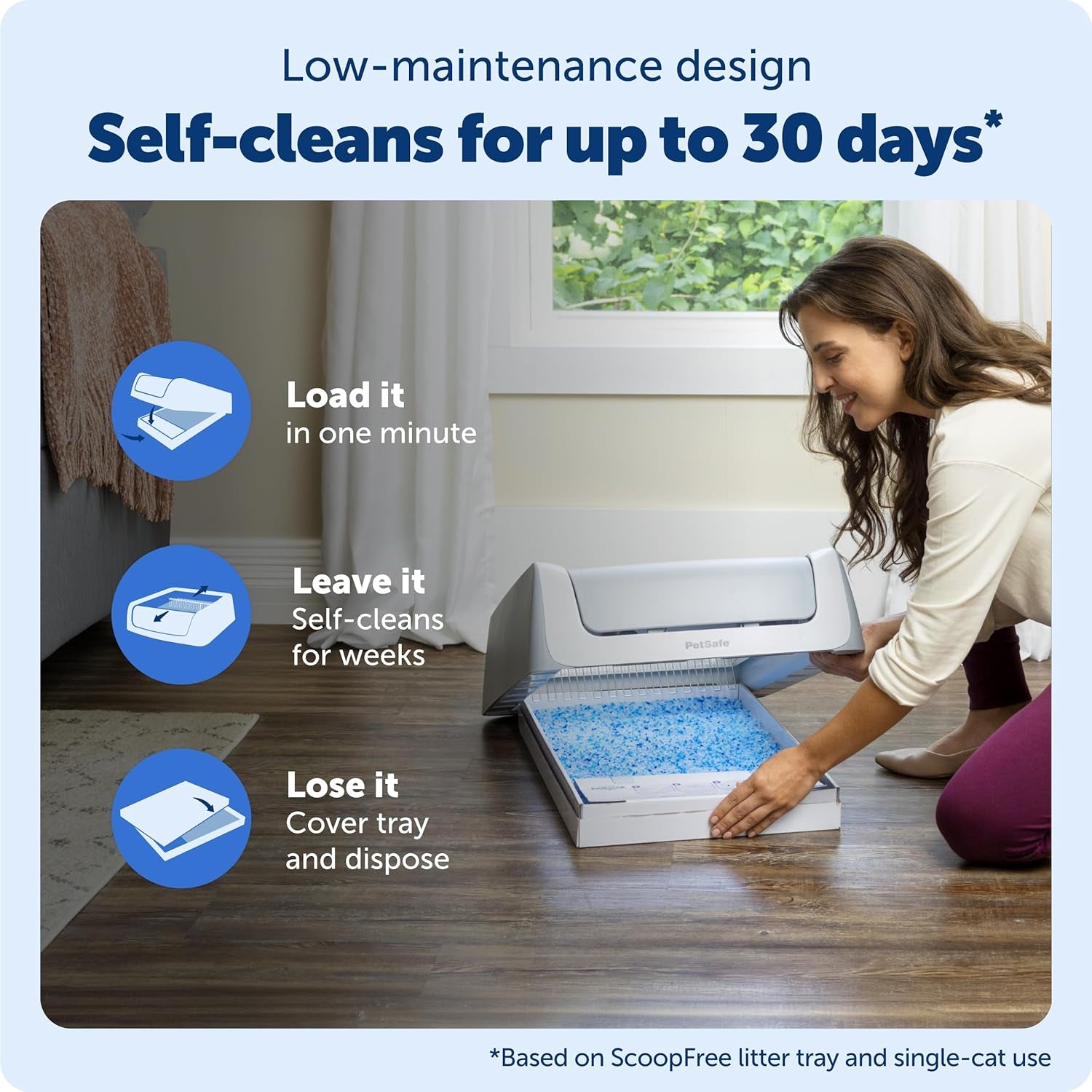 petsafe-scoopfree-crystal-pro-legacy-self-cleaning-litter-box-uncovered-hands-free-automatic-cleaning-advanced-odor-control-health-counter-display-includes-1-disposable-crystal-litter-tray