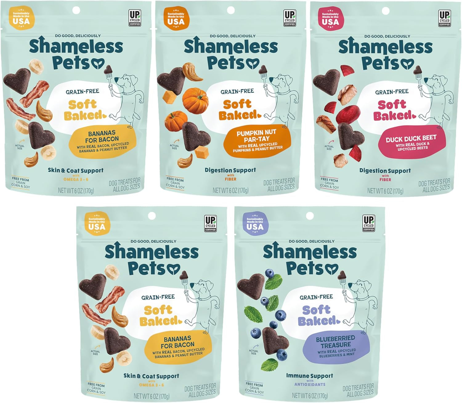 shameless-pets-soft-baked-dog-treats-bananas-for-bacon-healthy-treats-for-small-medium-large-dogs-skin-coat-support-with-omega-3-omega-6-grain-free-made-in-usa-6-oz