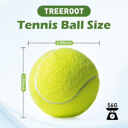 Treeroot 16/30/40/60/80 Pcs Tennis Balls, High Elasticity Tennis Balls Bulk, Comes with a Portable Mesh Bag, Tennis Ball for Dogs, Suitable for Beginner Training Ball, Durable & Bounce3