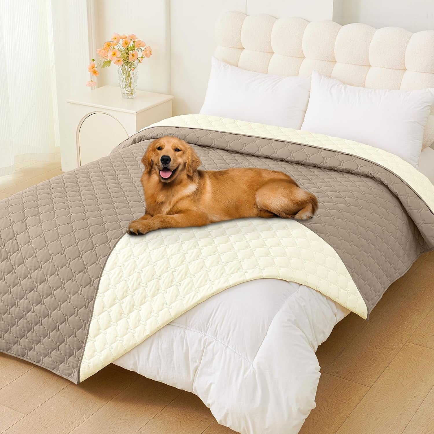 smiry-waterproof-dog-bed-cover-blanket-reversible-pet-blanket-soft-reversible-washable-leakproof-cats-dogs-couch-cover-for-sofa-couch-furniture-30x70-inch
