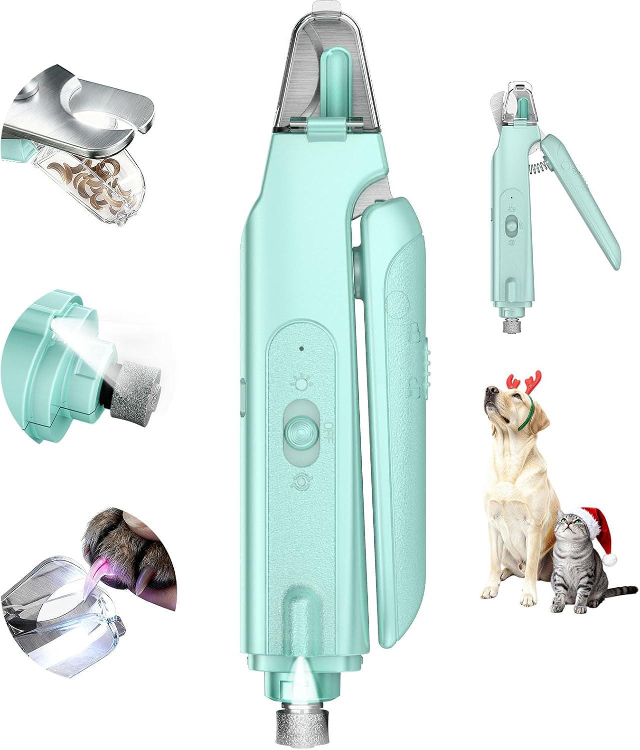 catpick-2-in-1-cat-nail-clippers-dog-nail-clippers-trimmers-for-large-medium-small-dogs-cats-claw-trimmer-quick-sensor-and-safety-guard-usb-rechargeable-with-2-led-lights-dogs-nail-trimmer