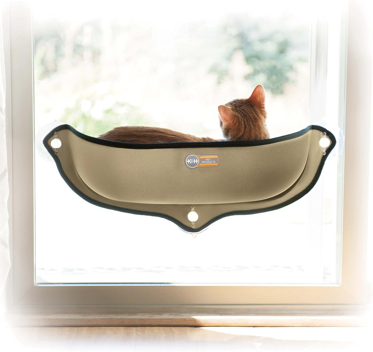 k-h-pet-products-ez-mount-window-bed-kitty-sill-tan-27-x-11-x-6-inches