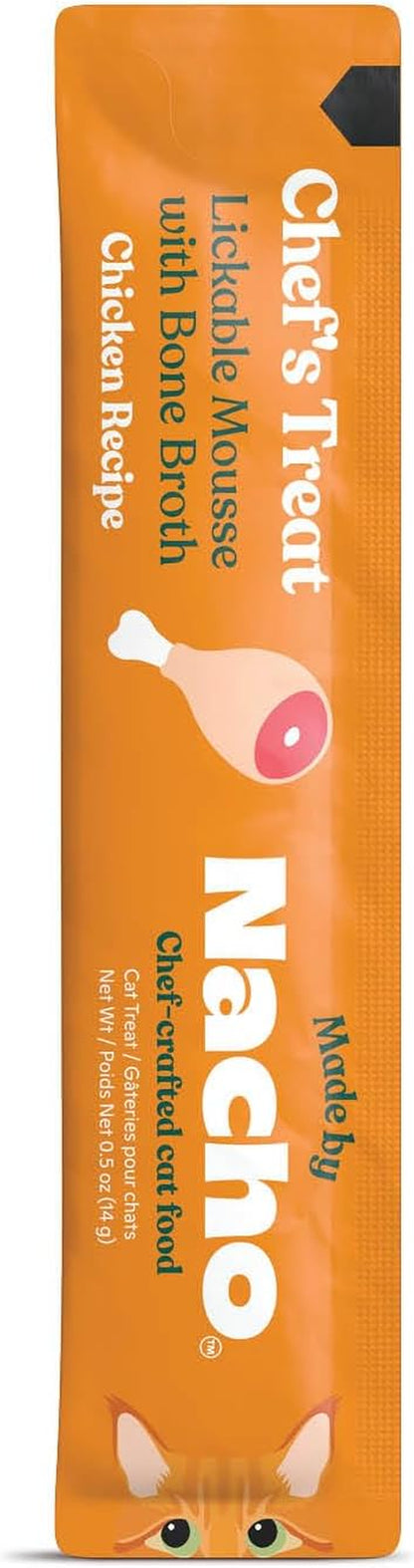 Made by Nacho Lickable Cat Treats Mousse Tubes 12 Count with Bone Broth Chicken Recipe (.5 Oz) No Grains, Corn, Wheat or Soy2