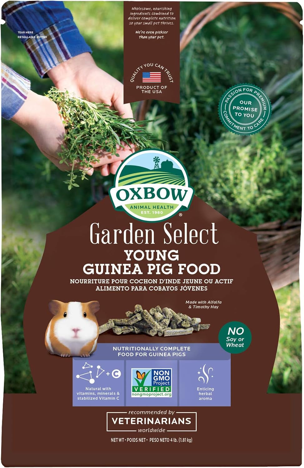 oxbow-garden-select-adult-guinea-pig-food-pellets-with-vitamin-c-8-lb-non-gmo-adult-guinea-pig-pellets-with-timothy-orchard-and-oat-hay-vitamins-and-minerals-high-fiber-made-in-usa