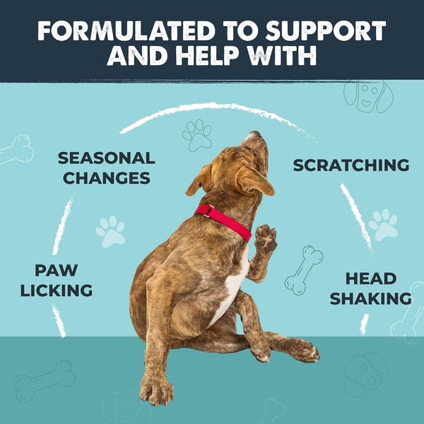 Mighty Paw Dog Allergy Chews, Itch Relief & Immune Support, 120Ct | Bacon Flavor, Supports Normal Immune Health, Seasonal Skin Support, Vet Formulated, Made in USA4