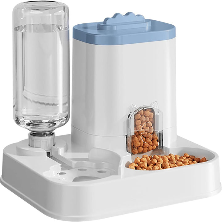 Cat Food Dispenser Dog Cat Feeder Automatic Integrated Food Basin 1-10L Large Capacity Feeding & Watering Supplies Automatic Pet Feeder for Small Medium Dogs Puppy Kitten Cats Food Bowl