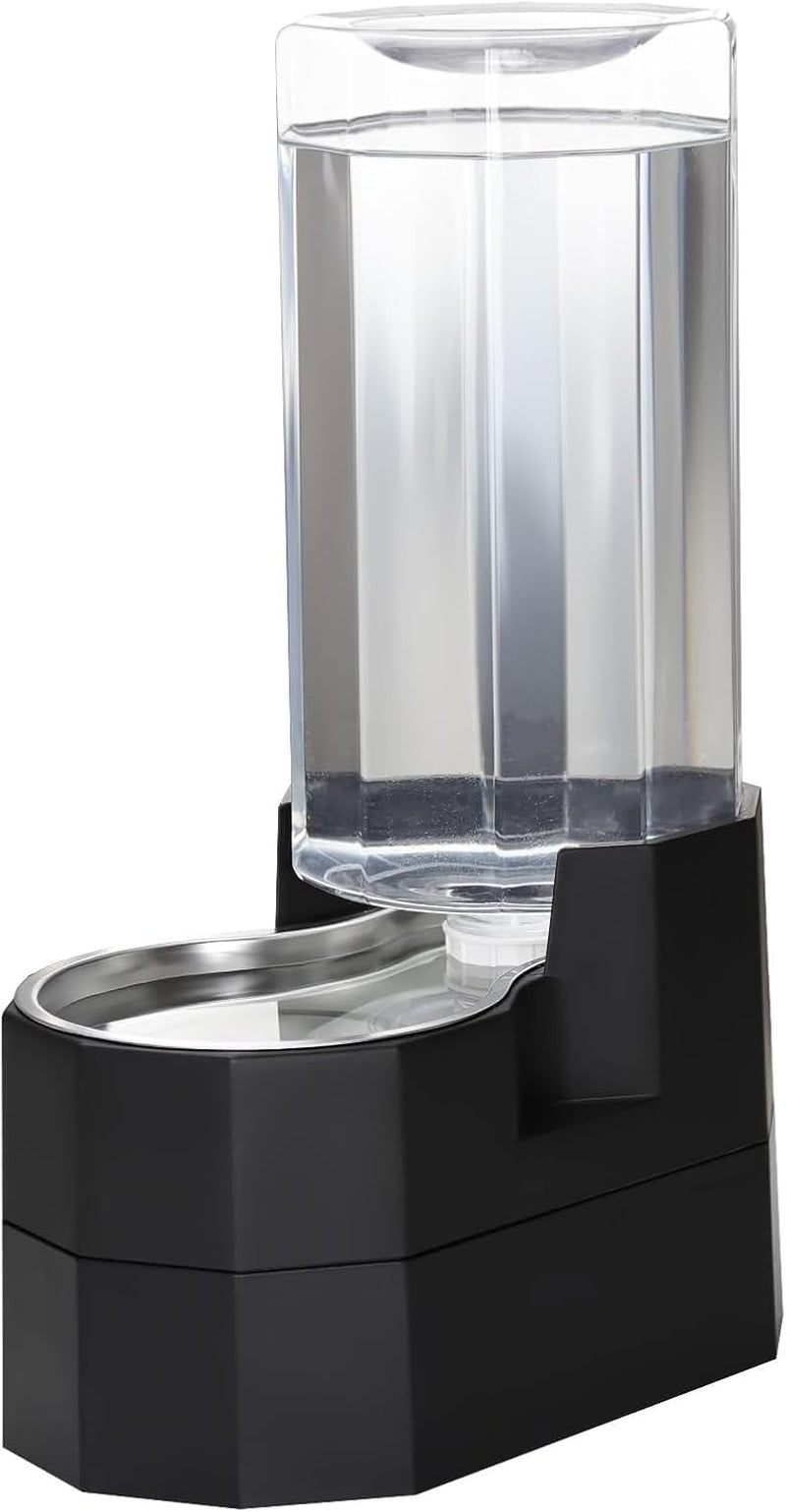 sfozstra-5l-cat-gravity-water-bowl-dispenser-stainless-steel-bowl-no-power-needed-no-filter-required-spill-proof-design-easy-cleaning-cats-small-dogs-home-crate-area-travel