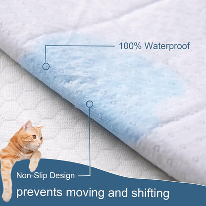 Waterproof Dog Bed Cover Pet Blanket, Dog Bed Cover Blanket for Couch | with Anti-Slip Back for Furniture Bed Sofa, Washable Bed Protector Cover Large for Pet Dogs Cats, 52" X 82", Navy Blue4