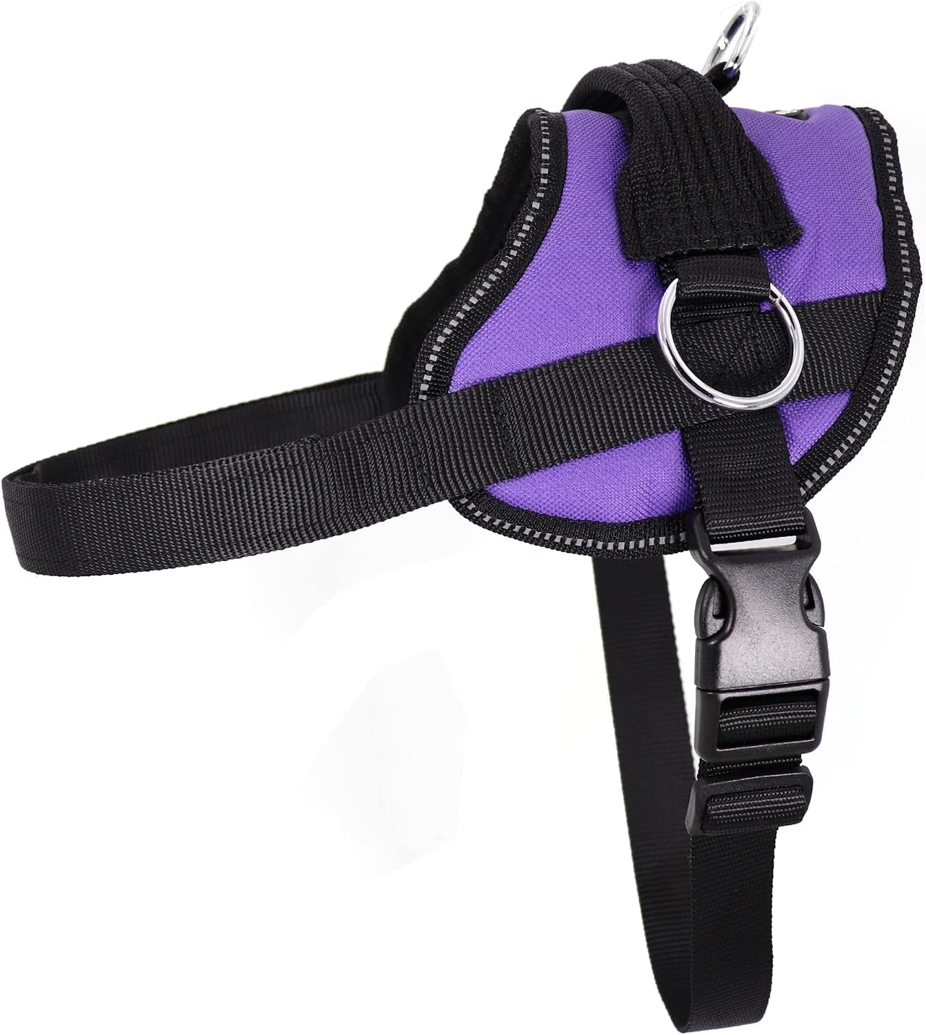 bark-appeal-tan-plaid-no-pull-dog-harness-for-extra-small-to-small-sized-pets-adjustable-reflective-vest-with-3-leash-clips-for-added-control-easy-walks-training-small