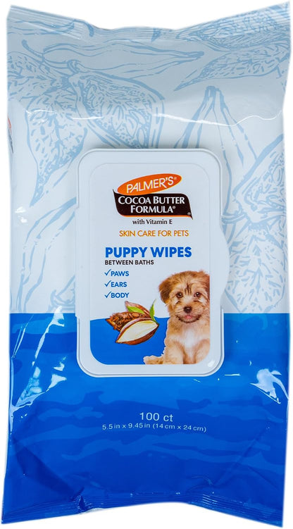 Palmer'S for Pets Cocoa Butter Refreshing Wipes for Dogs, 100 Count | Vitamin E Formula, Paraben- and Phthalate-Free, Gentle Daily Grooming, Dogs and Puppies9