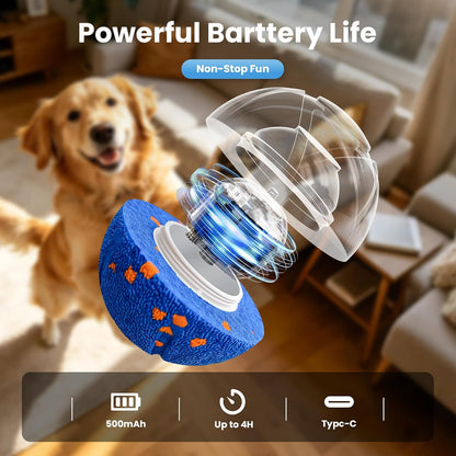 Interactive Dog Toys Dog Ball - Auto Bouncing & Rolling, Chew-Resistant E-TPU Material, 3 Interactive Modes, IPX7 Waterproof, Smart Chase Pet Toy Ball for Medium and Large Dogs (Blue)7