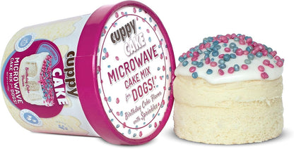 Cuppy Cake Microwave Dog Birthday Cake in a Cup - Ready in 2 Min, Just Add Water and Microwave, All Natural, Pupfetti Sprinkles, Made in USA (Woman Owned)1