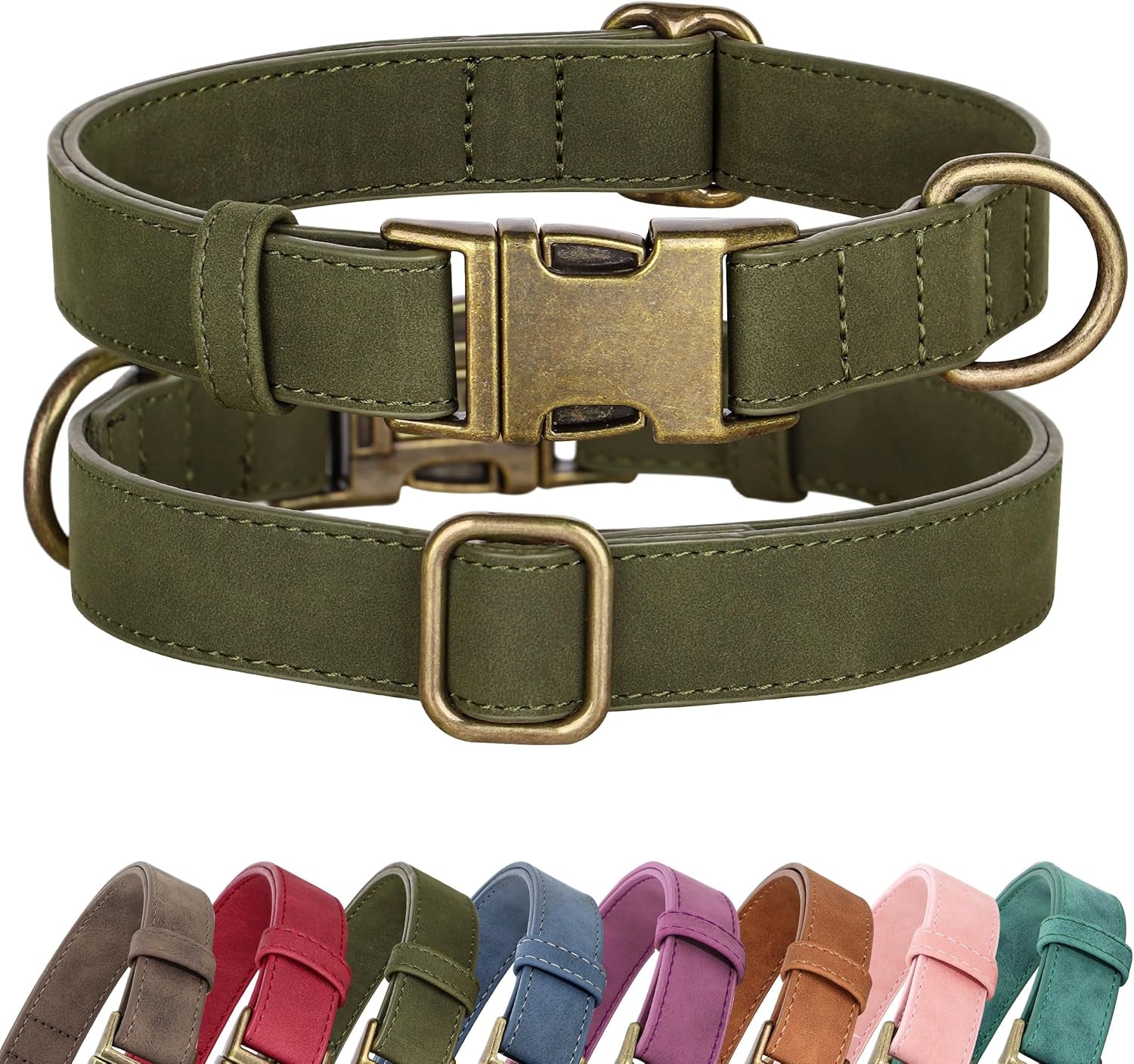 didog-soft-pu-leather-dog-collar-for-small-dogs-quick-release-blue-s-comfort-for-daily-walking-backyard-stylish-for-photography-metal-buckle-d-ring-easy-wipe-clean-adjustable-neck-10-15