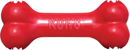 KONG Goodie Bone - Classic Durable Natural Rubber Dog Bone, Supports Mental Engagement - Treat Dispensing - Red - for Medium Dogs1