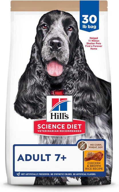 Hill'S Science Diet Adult 7+ Dry Dog Food | #1 Veterinarian Recommended, Chicken Meal, Barley, & Rice, 33 Lb. Bag17