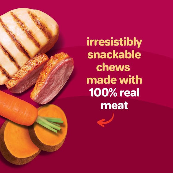 Oinkies Hearty Kabobs Rawhide‑Free Dog Treats, 18 Count2