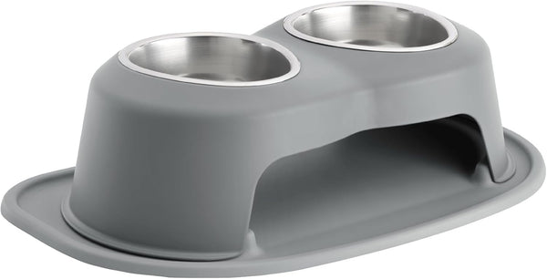 Weathertech Double High Pet Feeding System - Elevated Dog/Cat Bowls - 8 Inch High Dark Grey (DHC3208DGDG)27