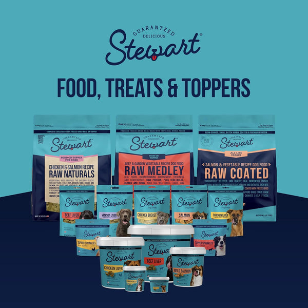 Stewart Freeze Dried Dog Treats, 100% Venison Liver, 3 Oz Pouch | Premium Quality Raw Protein, Single Ingredient, High Protein Training Treats & Food Topper, No Refrigeration, Cat Friendly8