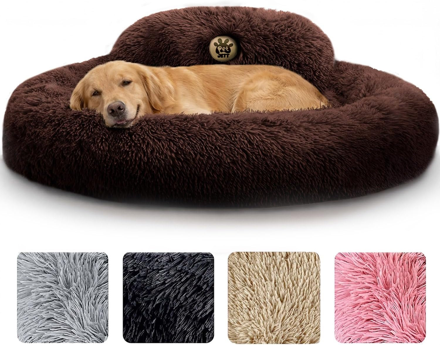 petjett-calming-dog-bed-medium-size-dog-30-donut-bed-washable-dog-bed-anti-slip-super-soft-fluffy-plush-round-dog-bed-anti-anxiety-premium-comfort-pet-bed-fits-dogs-upto-45-lbs-dark-grey