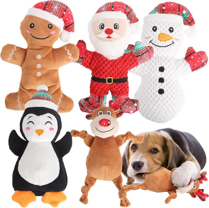 Dog Squeak Toys for Small, Medium, Large Dogs, Durable Chew Toy for Teething and Chewing, Tough Interactive Puppy Toy, 5-Pack, for Dogs8