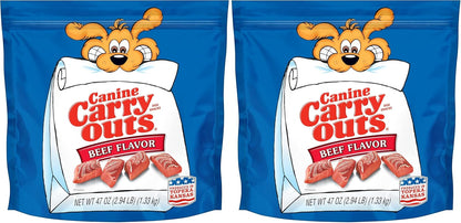 Canine Carry Outs Beef Flavor Dog Treats, 47 Ounce Bag24