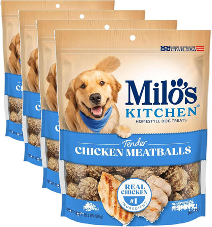 Milo’S Kitchen Chicken Meatballs Dog Treats, 18 Oz. Bag17