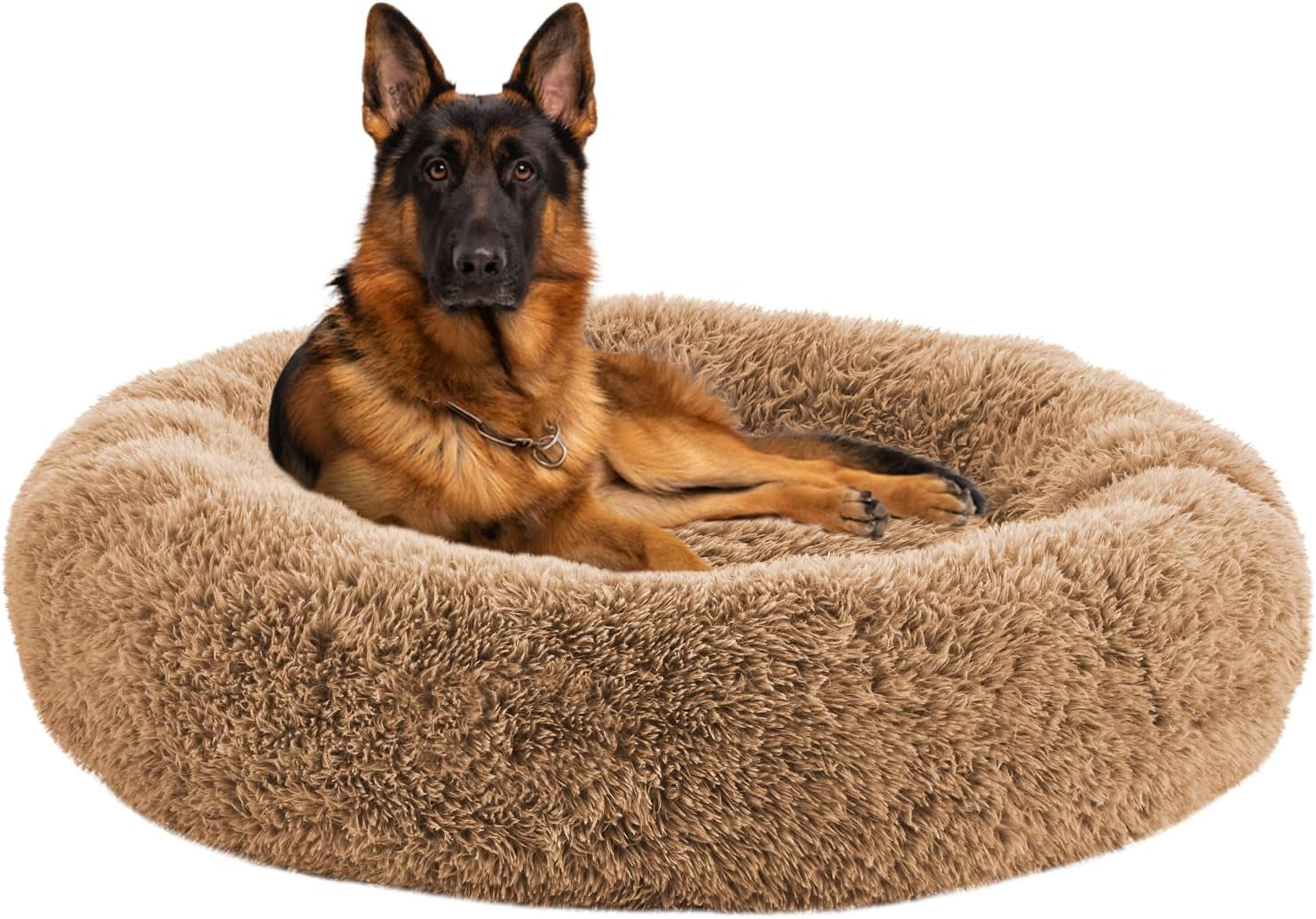 calming-dog-beds-for-large-dogs-faux-fur-donut-cuddler-dog-bed-round-fluffy-pillow-washable-pet-bed-for-dogs-up-to-80lbs-36inch