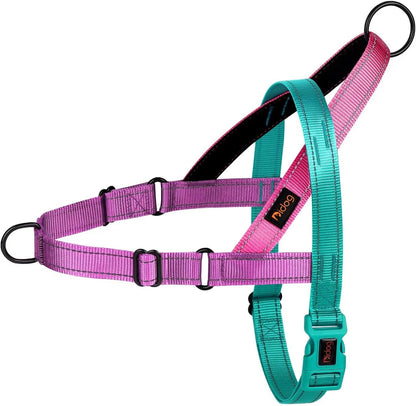 Didog No Pull Dog Harness for Large Dogs, Soft Padded Handle, Green, L | Quick Fit, Easy on and Off, Front Adjustable, Lightweight Vest, Colorful Reflective Strips, Easy for Walking and Training6