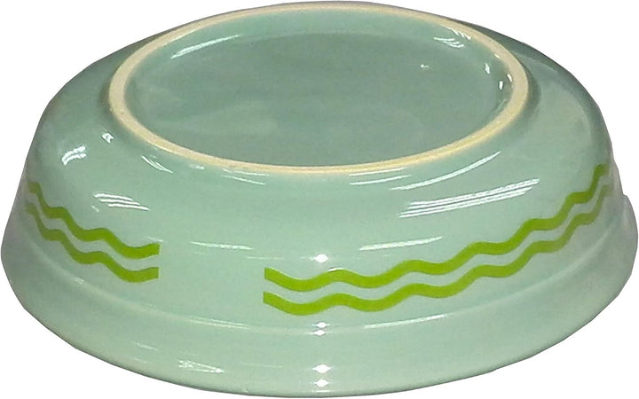 Fixturedisplays® 6X6X1.2" Ceramic Pet Bowl Highend Dog Cat Bowl Porcelain Dog Cat Feeder Puppy Bowl 12259+2