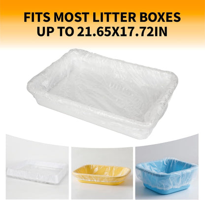BESNEW Small Animal Bedding & Litter,50 Pcs Disposable Rabbit Cage Liner Bags 3S Quick Clean for Bunny Cat Guinea Pig Ferret Chinchilla5