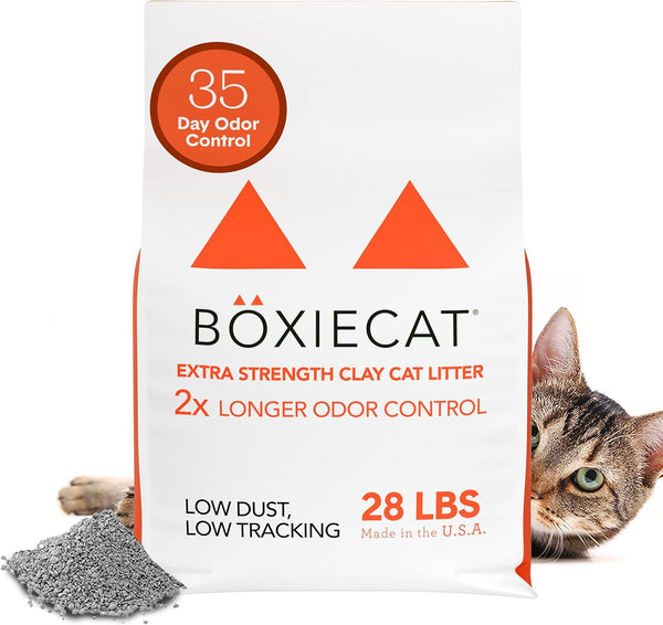 Boxie Premium Unscented Clumping Cat Litter 30+ Day Odor Control 16 Lb15