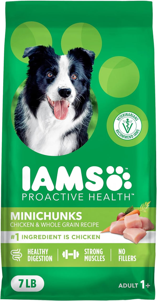 IAMS Proactive Health Adult Minichunks Dry Dog Food, Chicken, 30 Lb | Real Chicken #1 Ingredient, No Fillers, Natural Fiber & Prebiotics, Omega-6 Fatty Acids, Antioxidants for Immune Support22