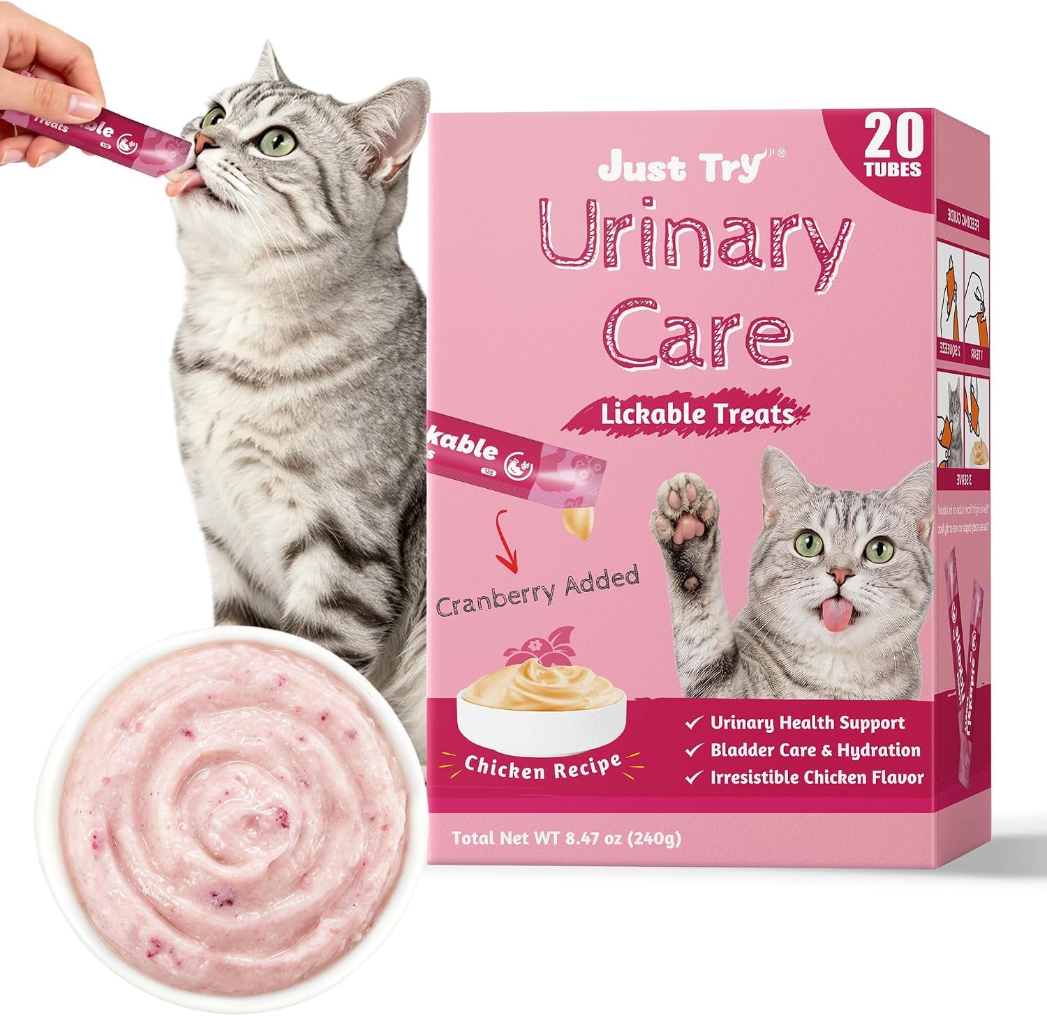 just-try-cranberry-lickable-cat-treats-with-taurine-20-tubes-supports-urinary-tract-health-kidney-support-and-daily-hydration-for-cats