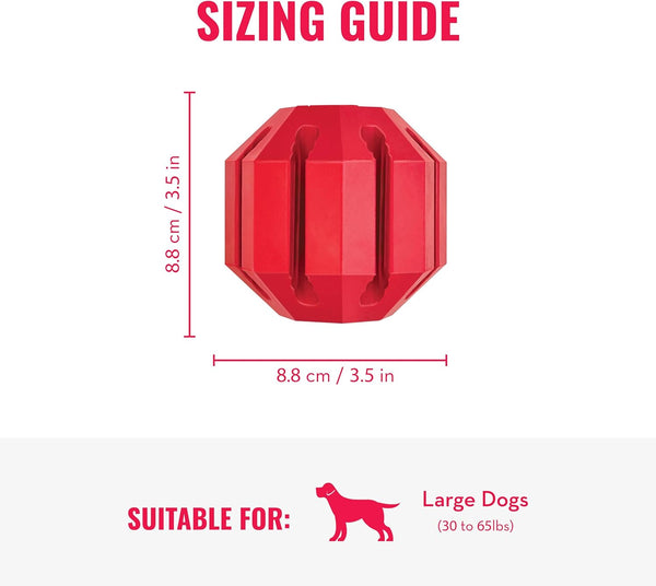 KONG Stuff-A-Ball - Durable Chew Toy for Dogs - Natural Rubber Dog Toy for Dental Health - Pet Toy for Chewing & Teeth Cleaning - Stuffable Toy for Dog Treats & Snacks - for Large Dogs3