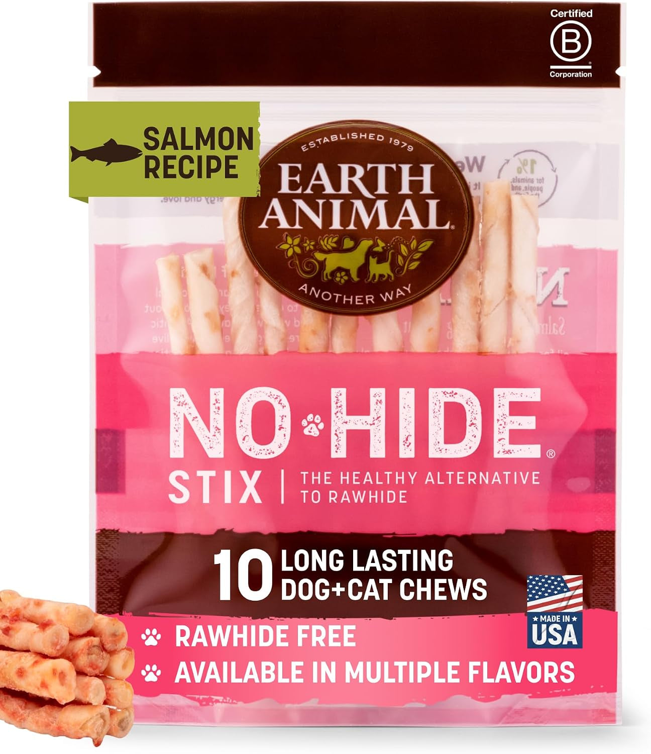 earth-animal-no-hide-stix-rawhide-free-dog-chews-sticks-10-count-chicken-small-sticks-chicken-flavored-natural-rawhide-free-long-lasting-dog-chews-treats-for-small-dogs-and-cats