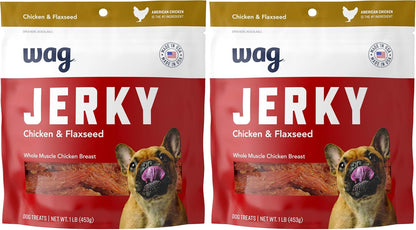 Amazon Brand – Wag Whole Muscle Chicken Jerky Dog Treats, 1 Lb, Made in USA8