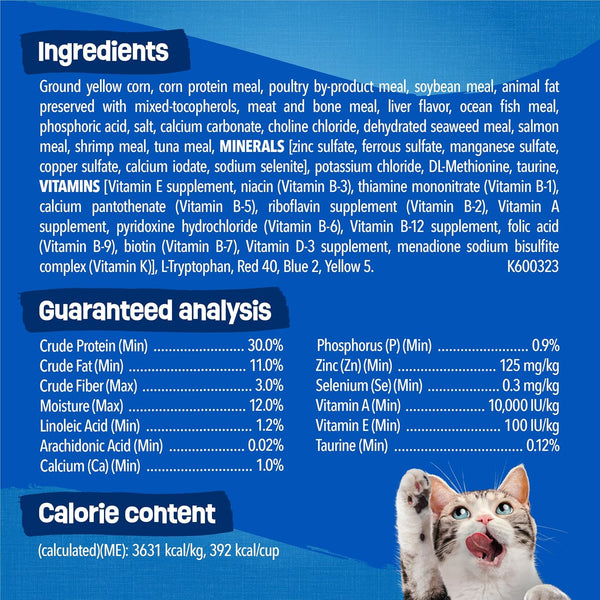 Purina Friskies Dry Cat Food Seafood Sensations with Salmon, Tuna, and Shrimp Flavors - 22 Lb. Bag6