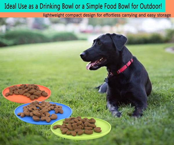 XIGOU Dog Flying Disc, 3 Pack Dog Flyer Toys, Soft Rubber Interactive Lightweight Flying Disc Dog Toy for Small Large Dogs - Floats in Water & Safe on Teeth, 7 Inch.5