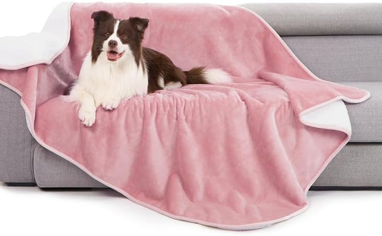 gogobunny-waterproof-bed-blanket-reversible-sherpa-fleece-throw-blanket-for-dog-puppy-cat-furniture-cover-protects-bed-couch-sofa-from-liquid-pee-and-pet-fur-dark-purple-50x60-inches