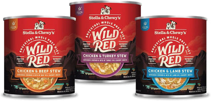 Stella & Chewy'S Wild Red Wet Dog Food Variety Pack Stews High Protein Recipes, 10 Ounce (Pack of 3)1