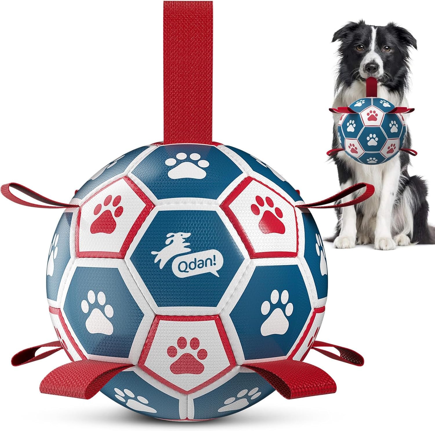 qdan-dog-balls-6-inch-dog-soccer-ball-with-straps-herding-balls-for-dogs-outdoor-dog-toys-balls-for-20-40-lb-dogs-puppy-ball-to-keep-them-busy-dog-pool-water-play-toy-puppy-birthday-gifts